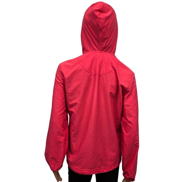 LL Bean Hooded Windbreaker Quarter 1/4 Zip Popover Women S Lightweight Jacket - Picture 9 of 13